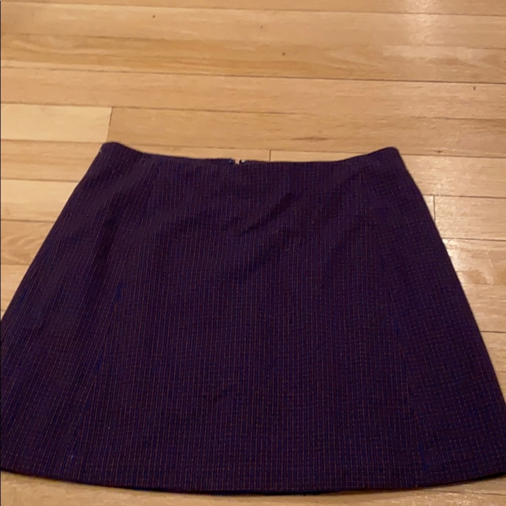 purple plaid skirt